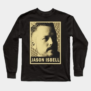 brown cream Jason isbell #2 retro art (exlusive) smile Long Sleeve T-Shirt